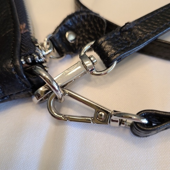 Befen Leather Crossbody bag black mini bag - Picture 4 of 6